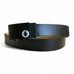 Nexbelt Dress Golf Black Leather Belt 1.5” Adjustable Ratchet L/XL